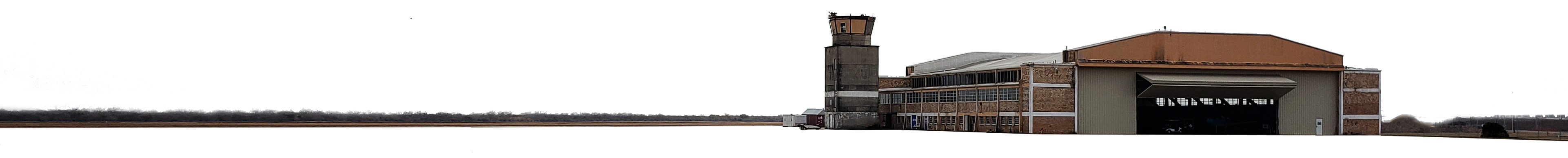 Port Isabel Cameron County Airport historic building and air traffic control tower